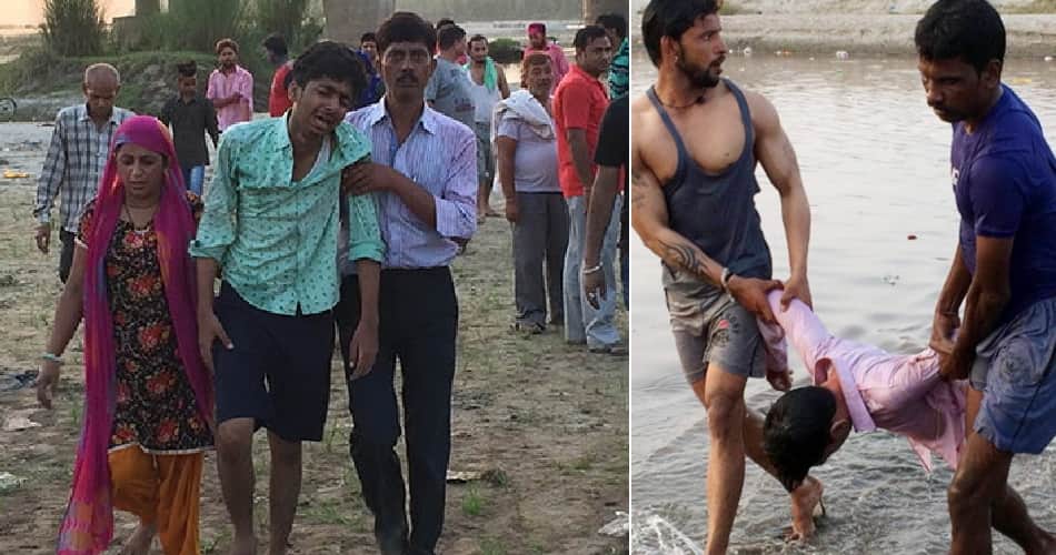 four boys drowned in satluj river in ludhiana during ganesh visarjan