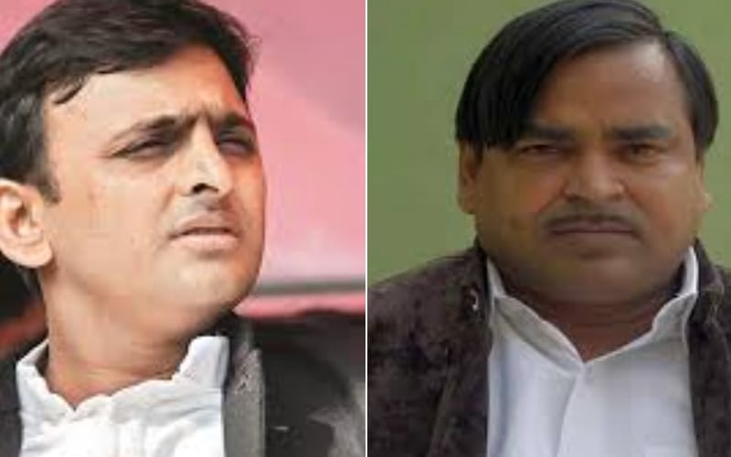 cm akhilesh yadav sacks gaytri prajapati