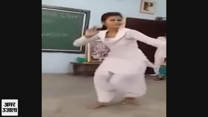 School girl dancing in classrom, video gone viral