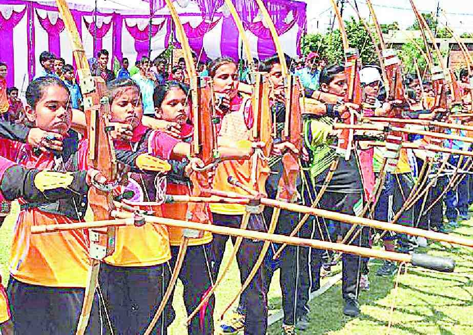 The exact target archers pierced target