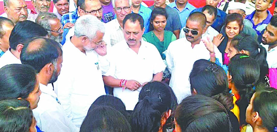 Students lay siege to the Rajya Sabha MP and MLA