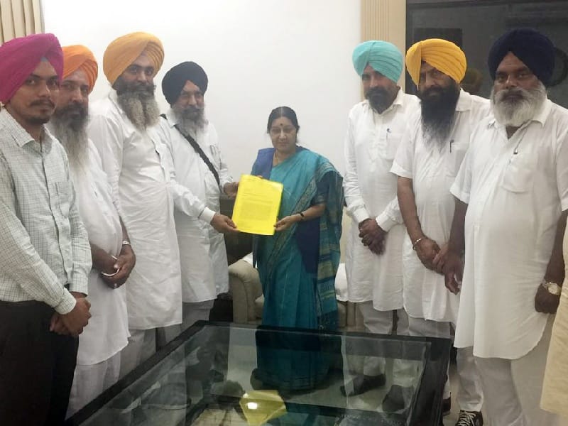  foreign MinisterSushma Swaraj, SGPC delegation, Pakistan, US Immigration, Fatehgarh Sahib