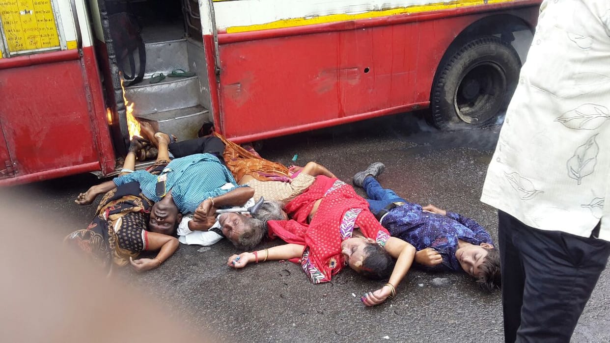 Eight injured in accident, one serious