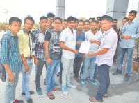 college, drinking water problem, students, kaithal