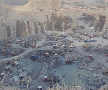 Illegal mining in Uttar Pradesh.