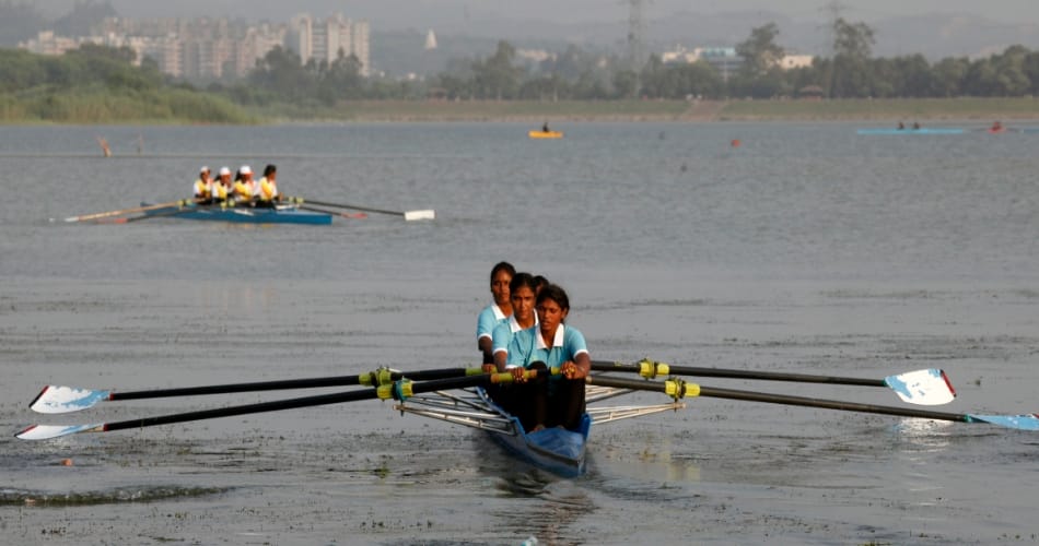 Patiala Punjab University Wins Rowing Championship