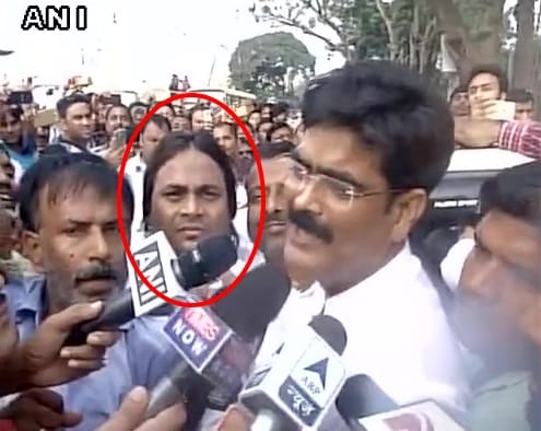 journalist murder accused showing with Shahabuddin