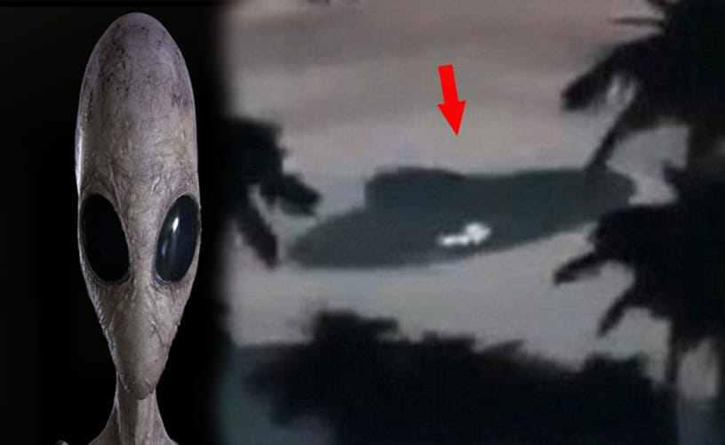 viral video of UFO in remote village