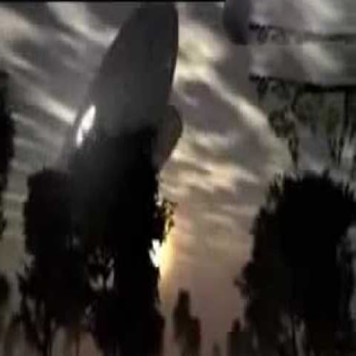 viral video of UFO in remote village