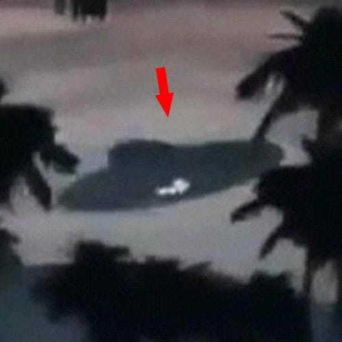viral video of UFO in remote village