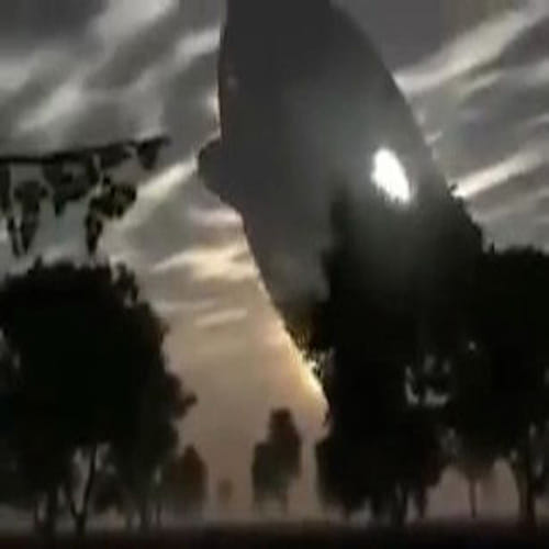 viral video of UFO in remote village