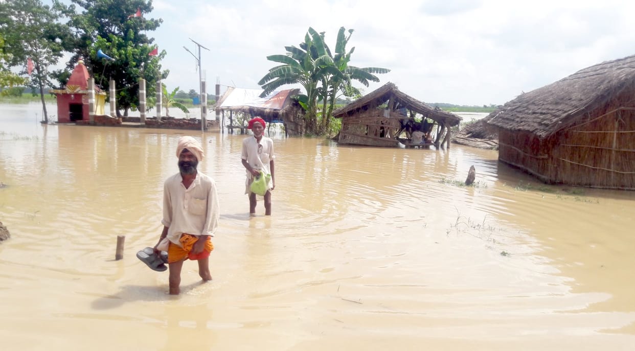 Ufnai Mohana river Water filled in Janakpur