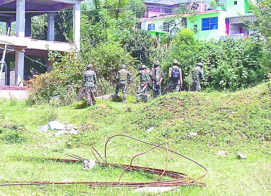 Engineers of Army destroyed weapons