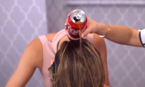 cold drink for silky hair
