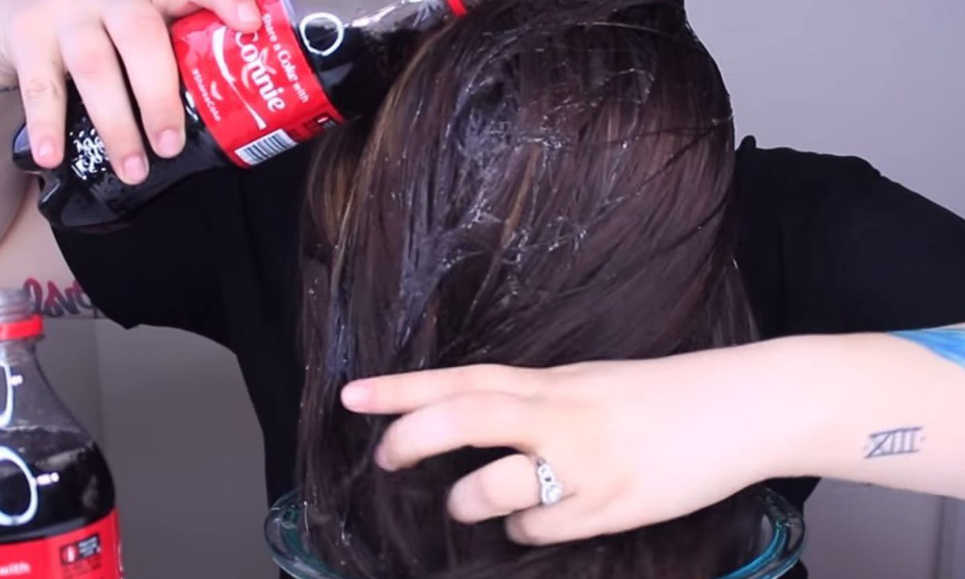 cold drink for silky hair