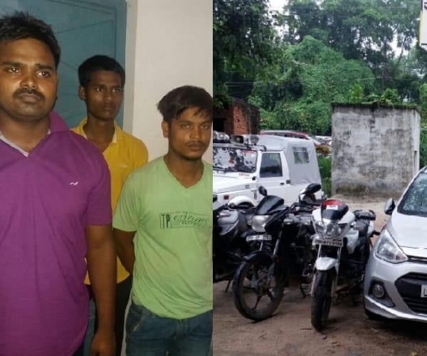  police caught vehicle thieves in lucknow.