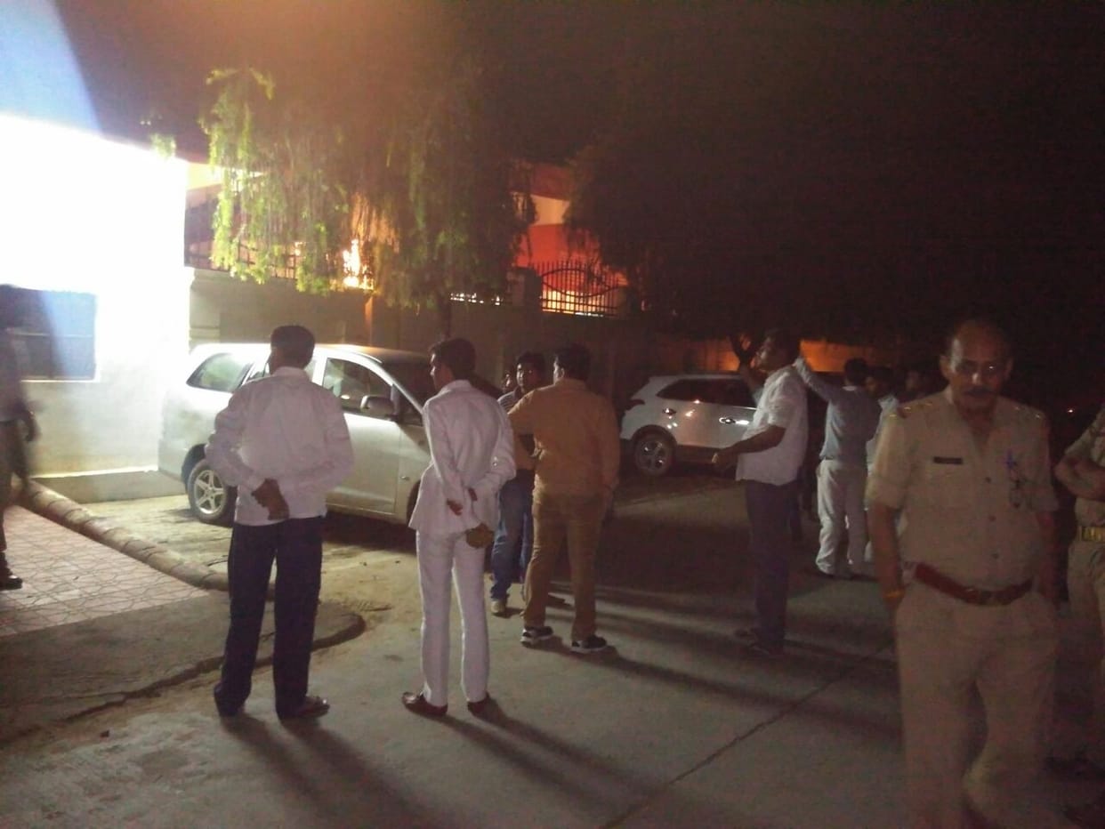 Charged at the accused's house