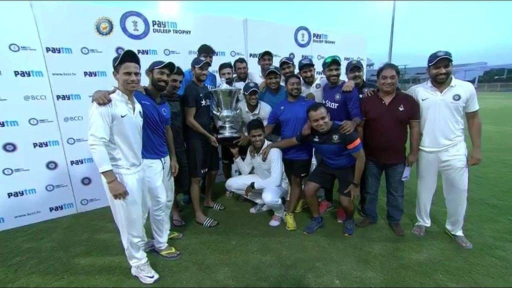 India blue won Duleep trophy crown 