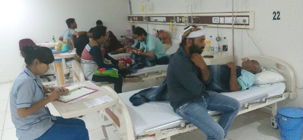 Havoc on the people of viral fever, and full beds in private hospitals