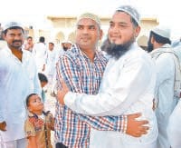 id-ul-juha celebrated, people, pray in mosque, kaithal