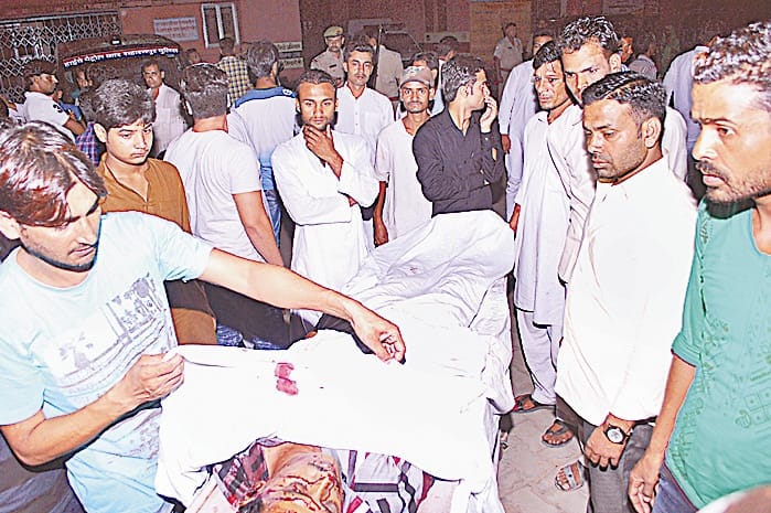 killing of the youth by bullets 