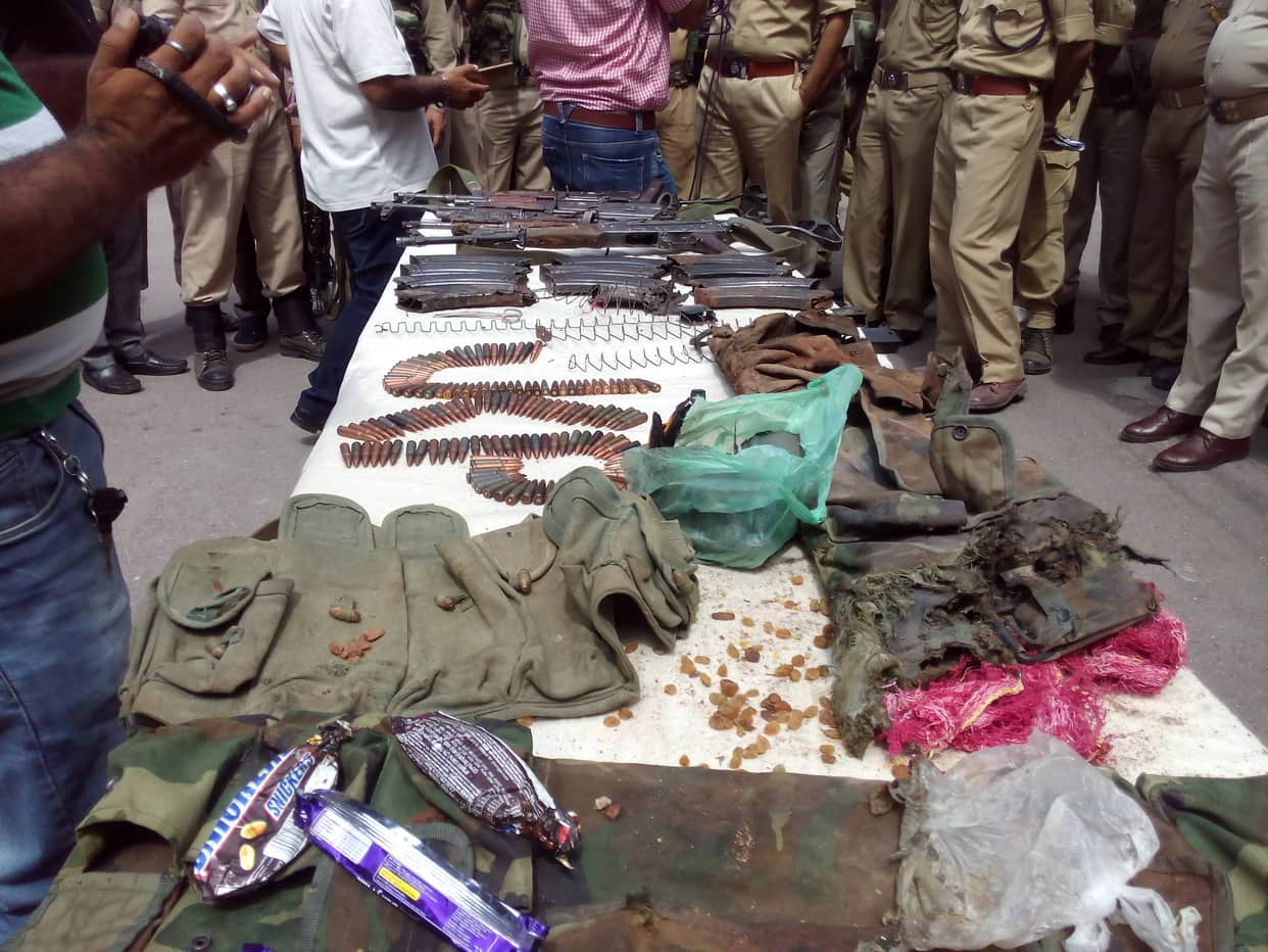 militants trying to destroy evidence