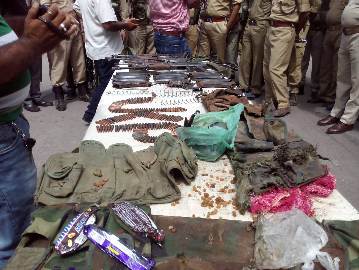 militants trying to destroy evidence