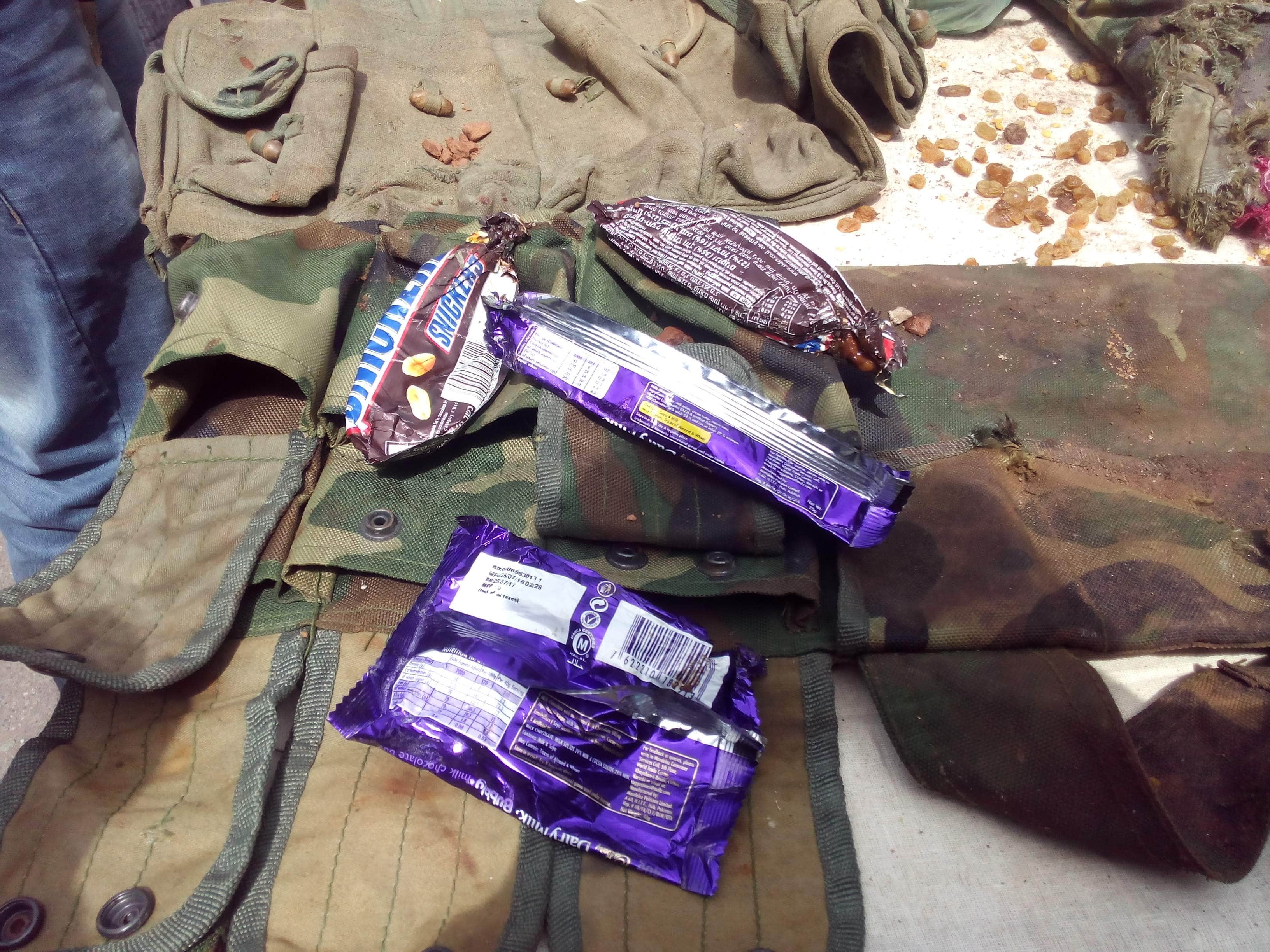 militants trying to destroy evidence