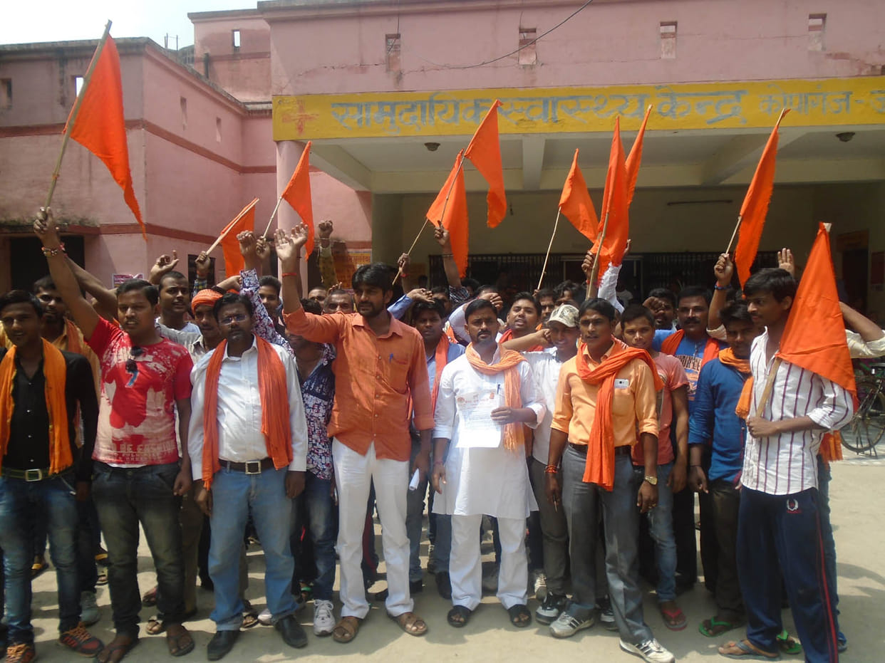 protest against curruption in chc