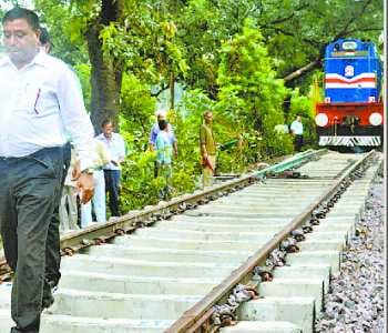 Trial of the engine between the Gonda to Gangadham 