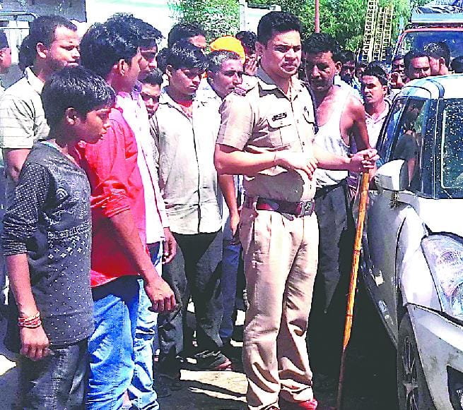 Eight injured in collision with car, including six women