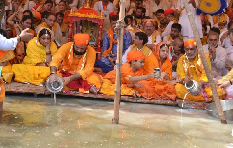 braj yatra reaches at visram ghat