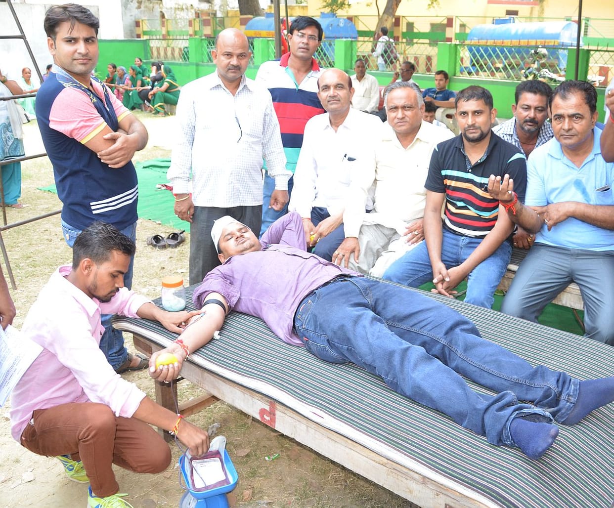 Expressed opposition to donate blood.