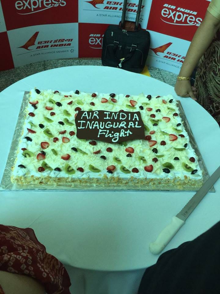 first pics of first international flight from dubai to chandigarh international airport 