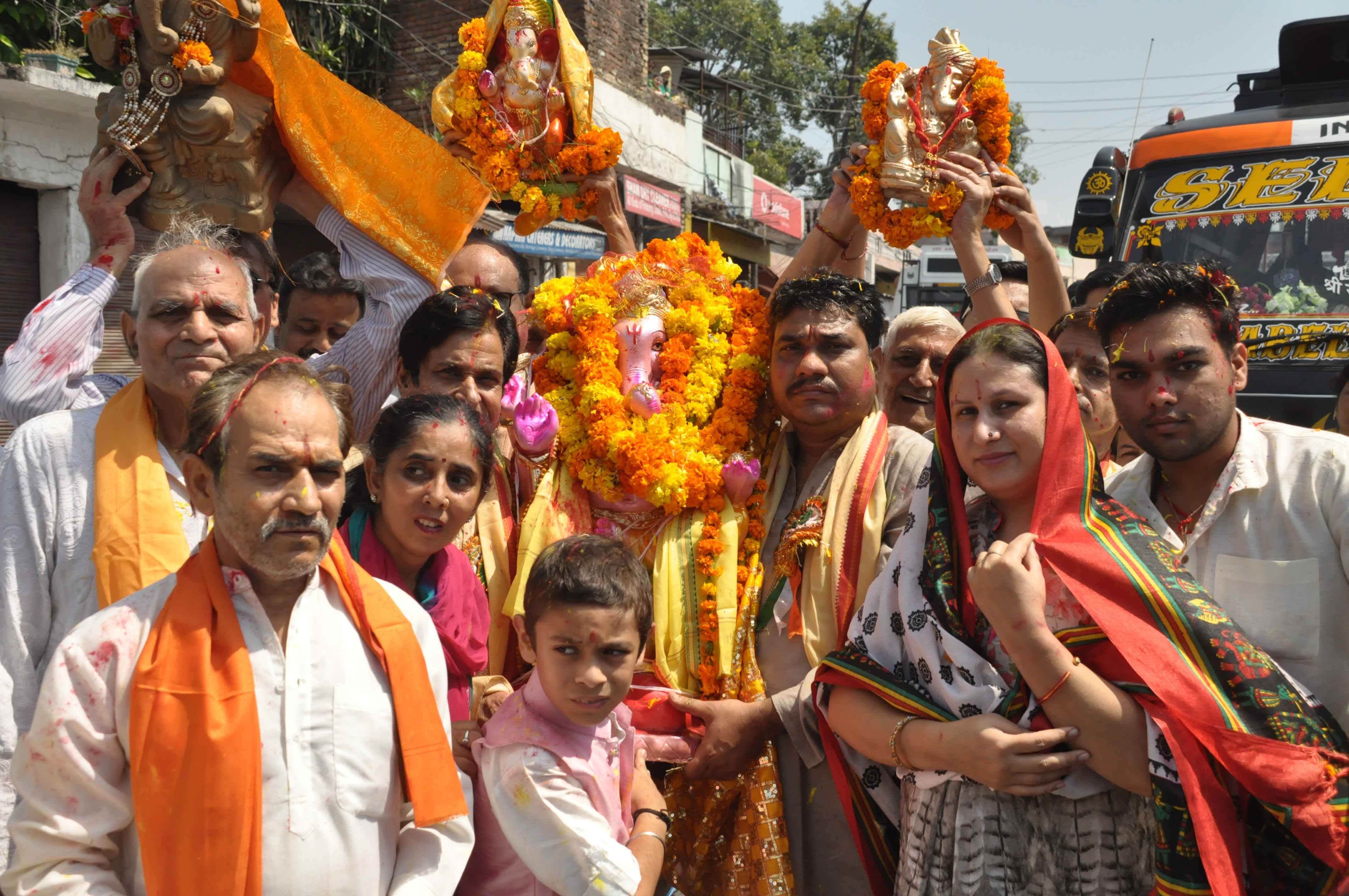 Ganesh murti immersion in jammu