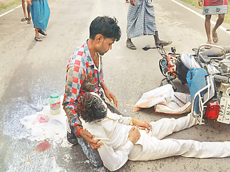 Brother-in-law including eight injured in road accidents