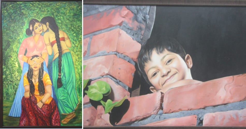 the message of saving Daughter through Paintings, amazing paintings