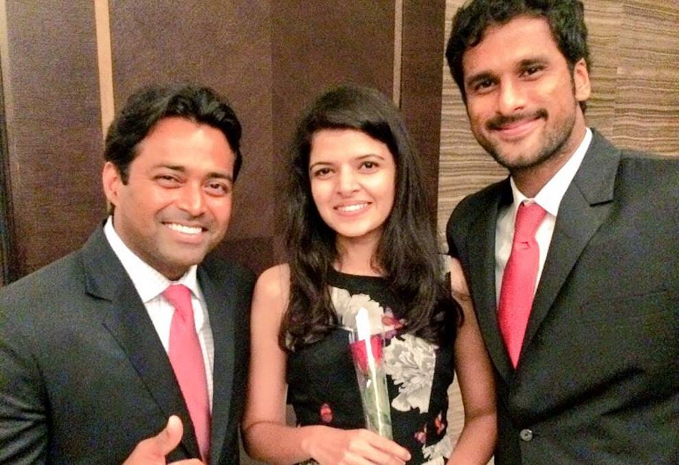 Saketh Myneni proposes to girlfriend at Davis Cup dinner