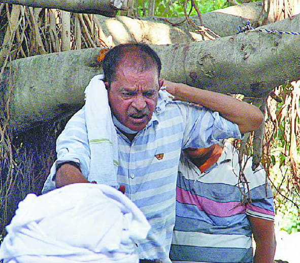 Tehsil sabotage, suicide attempt