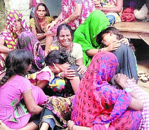 woman's throat slit