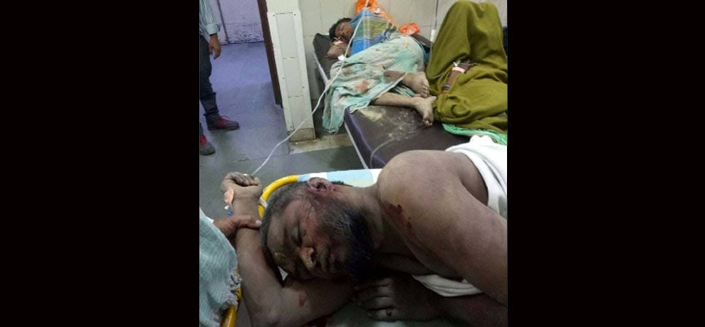 two persons carrying waste of qurbani day were brutally beaten in doubt of beef in delhi