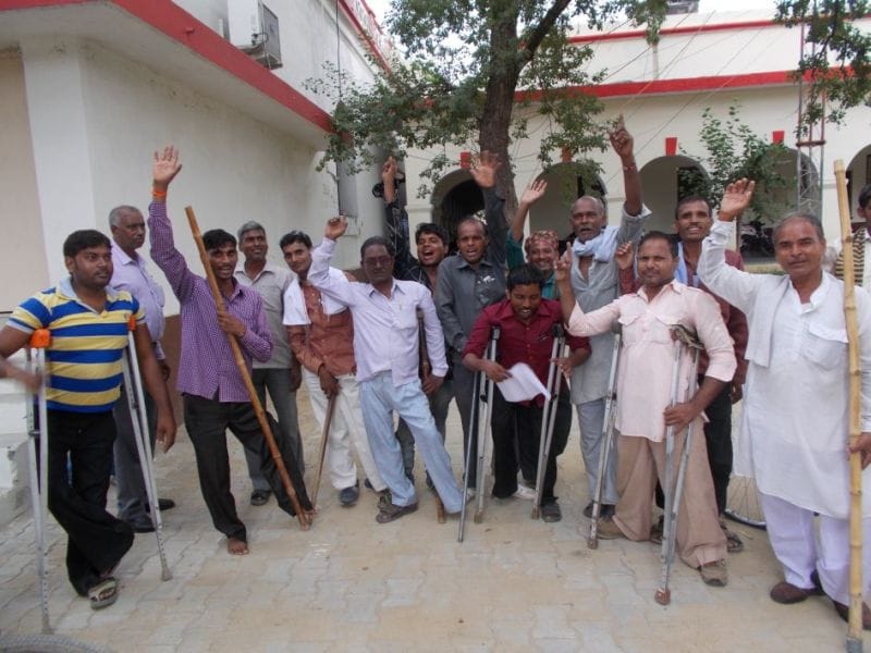 Demand implementation of the Act by picketing divyanga