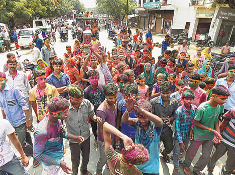 Devotees finished off Ganpati Bappa