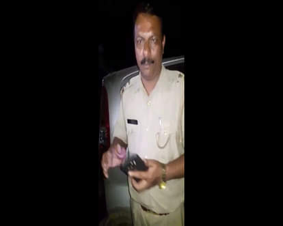 Police official caught drinking on duty in meerut
