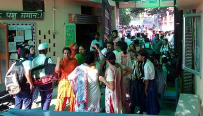 fire safety system gas leakage in hoshiarpur village school, 11 student admitted in hospital