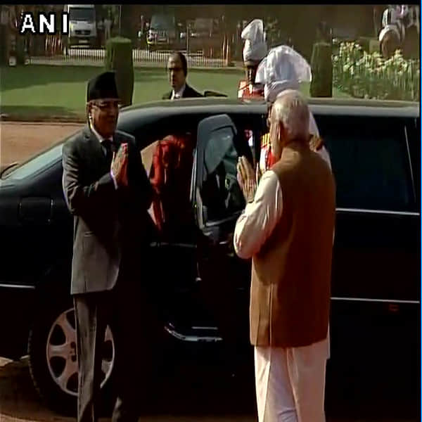 Nepal Prime Minister Pushpa Kamal Dahal meets PM Narendra Modi