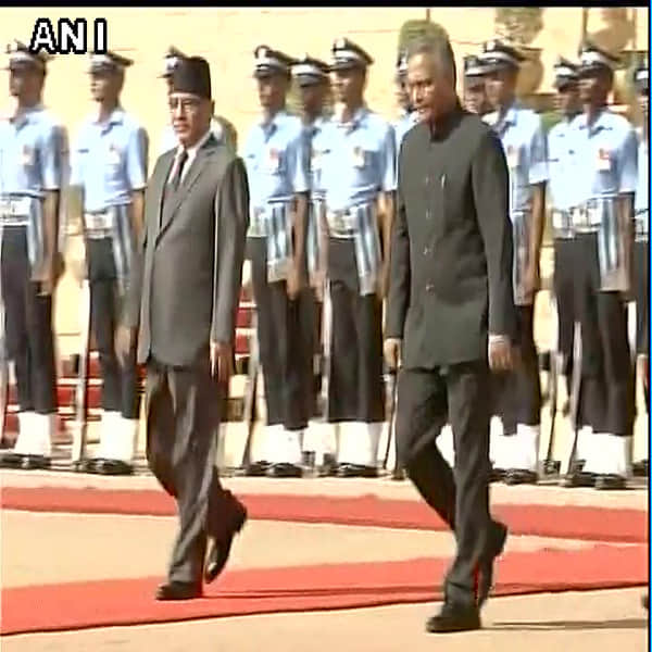 Nepal Prime Minister Pushpa Kamal Dahal meets PM Narendra Modi