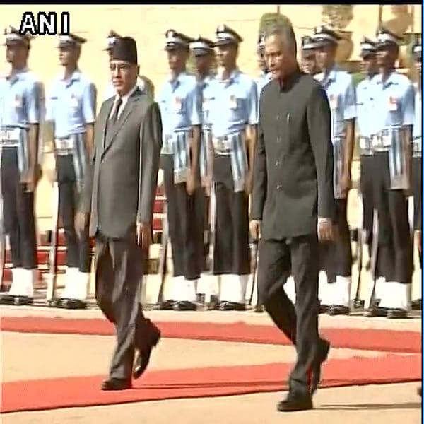 Nepal Prime Minister Pushpa Kamal Dahal meets PM Narendra Modi