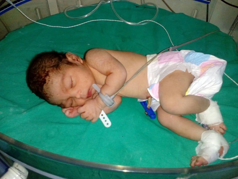 new born baby boy thrown on road in panipat of haryana