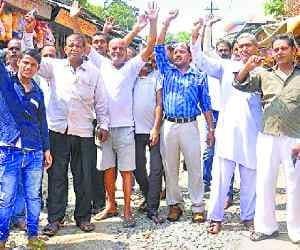 Road construction is not fierce people, protest